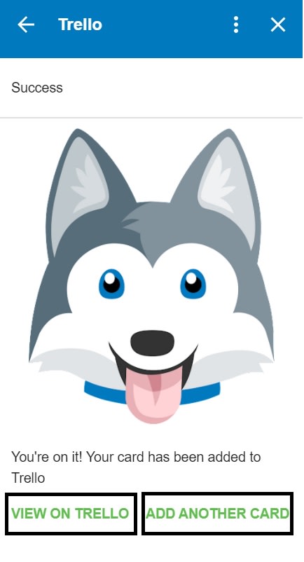 View Card on Trello Option